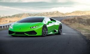 2017 Lamborghini Huracan LP610-4 Verde Mantis on ADV.1 Wheels (ADV7 TRACK SPEC CS)